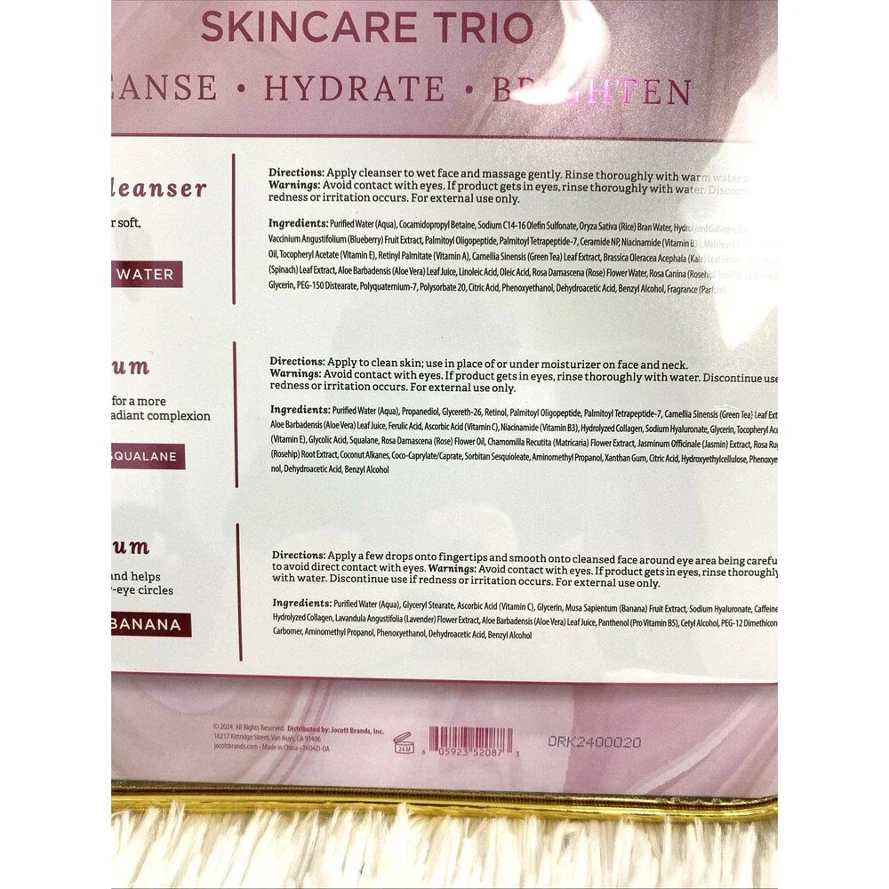 Findley Skincare Trio Cleanse Hydrate & Brighten Face Serum 3 Step To Perfection